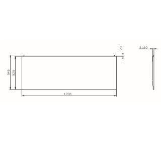 Фронтальная панель для ванны Am.Pm X-Joy W94A-170-070W-P 170x70 см